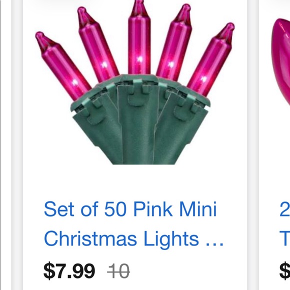 BriteStar Pink w/ Lime Green Valentines Day Lights - Picture 2 of 3